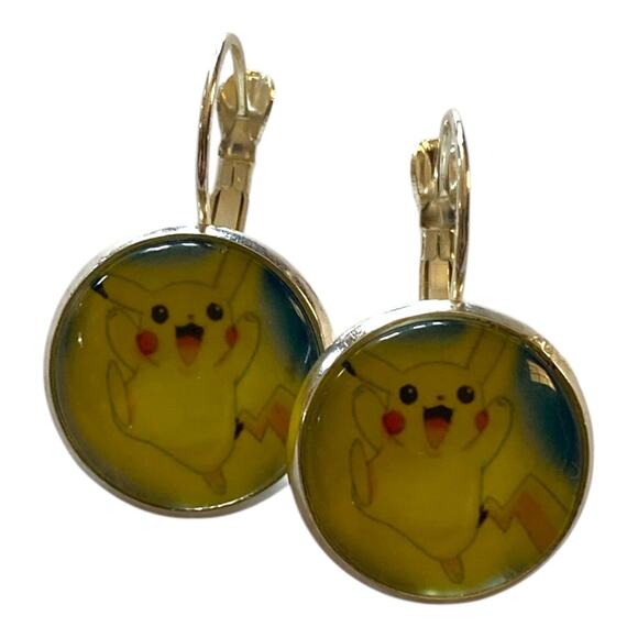 Pikachu Dangle Earrings – Pokémon-Inspired Jewelry – Cute Gamer Girl Gift - Picture 5 of 5